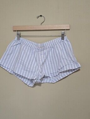 Brandy Melville White Striped Women's Lounge Shorts